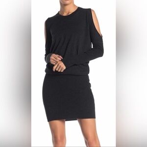All Saints Black Cold Shoulder crew neck
